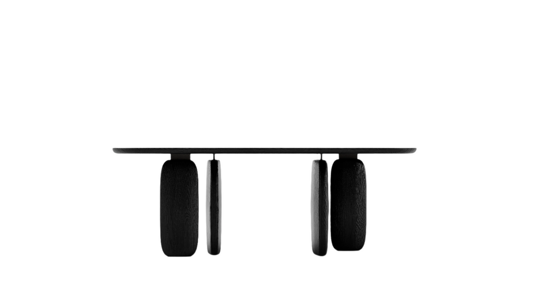 Underline 210 Dining Table - Black Oak