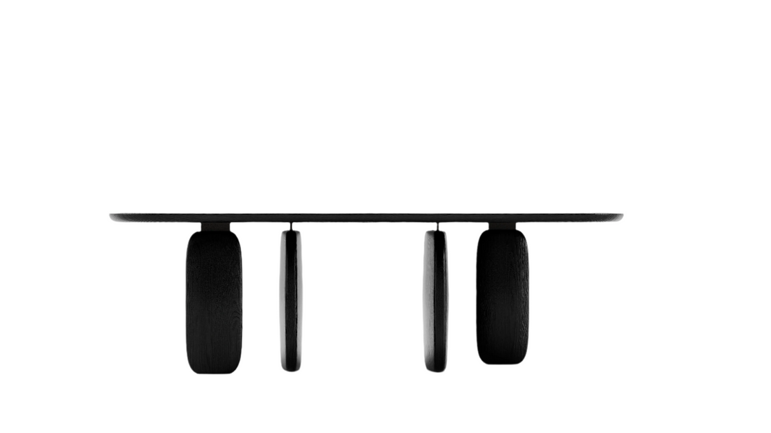 Underline 240 Dining Table - Black Oak