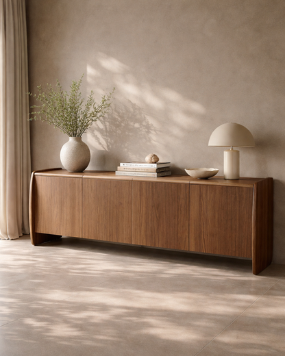 Underline Buffet - Light Walnut - 4 Door