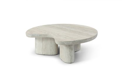 Lilac Coffee Table - Faux Travertine