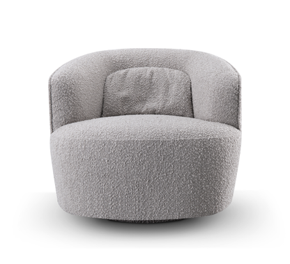 Grace Swivel Chair - Steam Bouclé