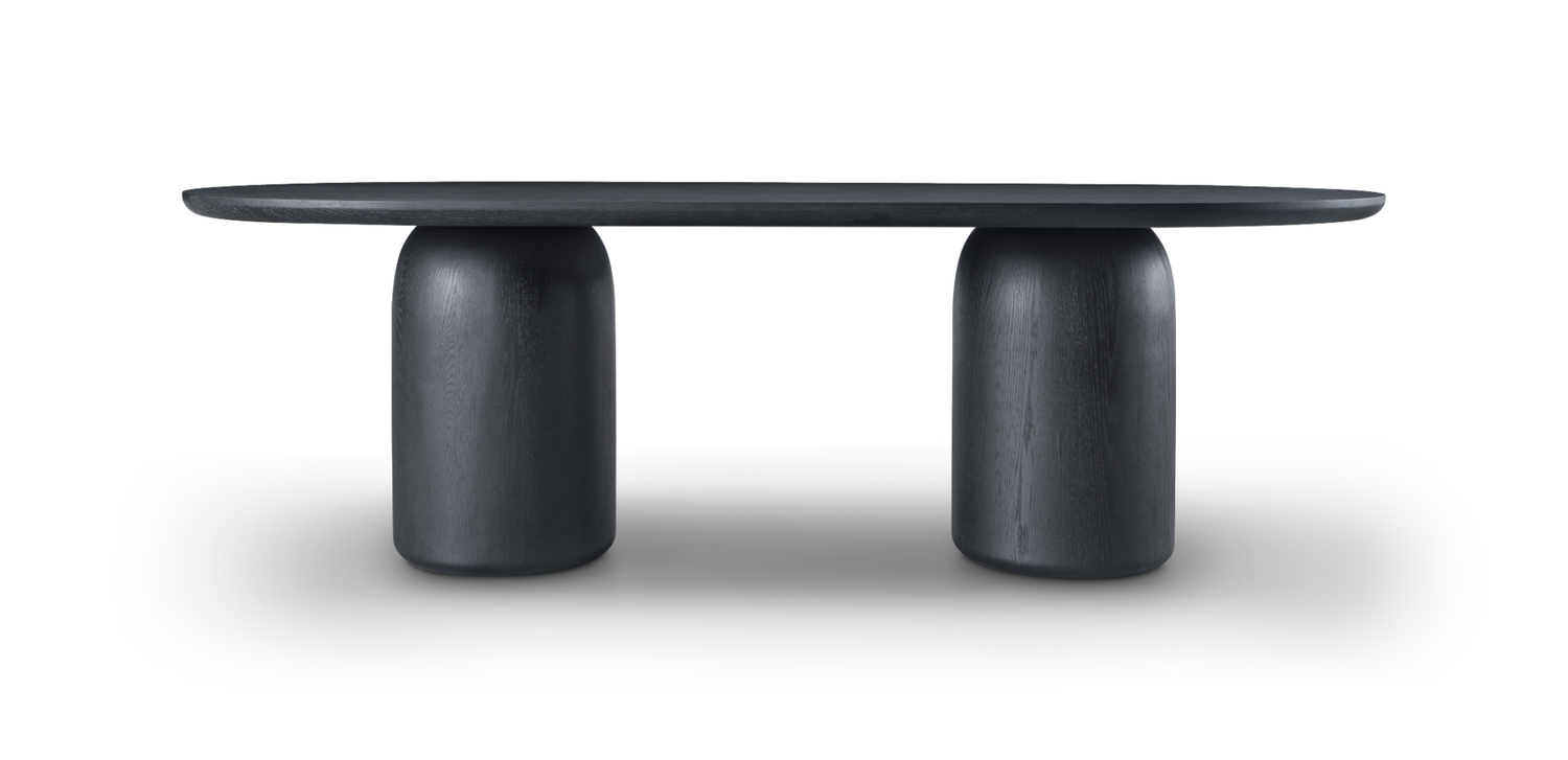 Basilca Dining Table 240 - Matte Black