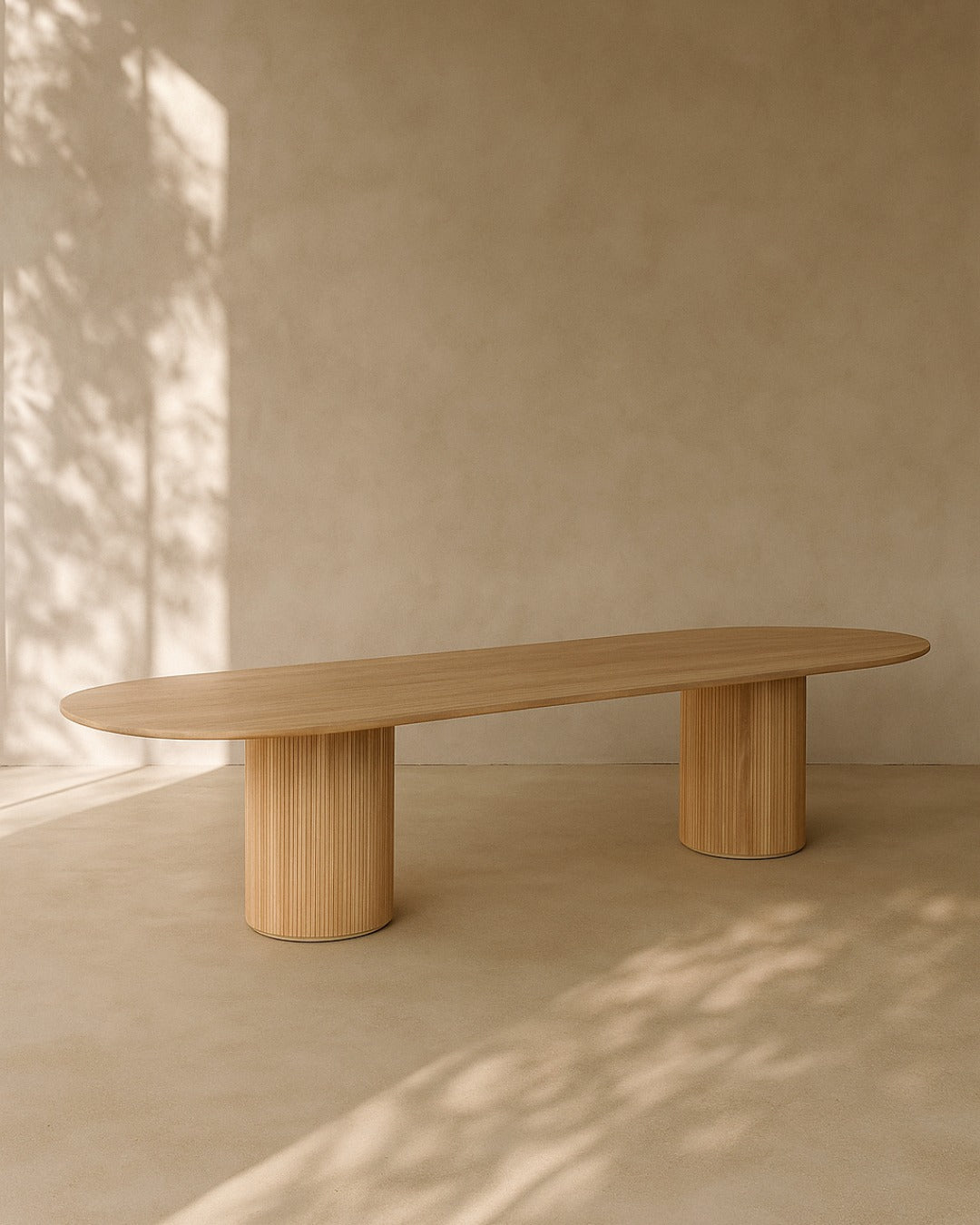 Lantine 320 Dining Table - Pill Shaped - Ash Oak