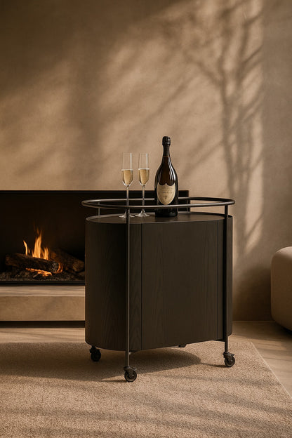 Capri Bar Cart - Black