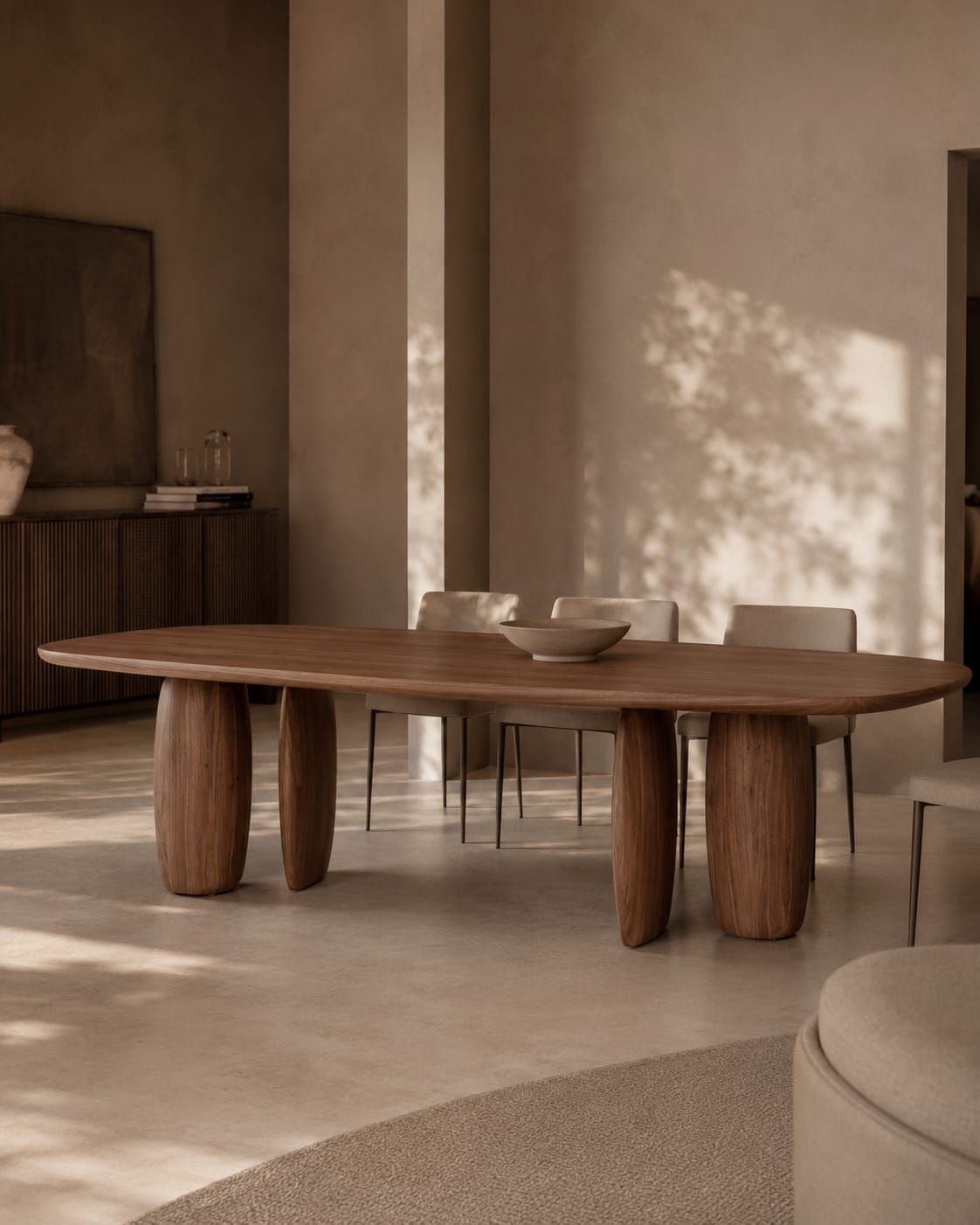 Underline 280 Dining Table - Light Walnut