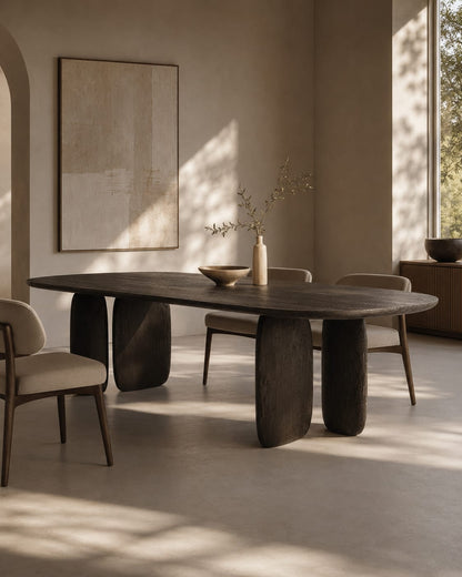 Underline 240 Dining Table - Black Oak