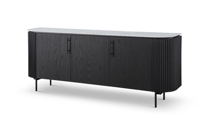 Lantine Marble Buffet - Black Oak