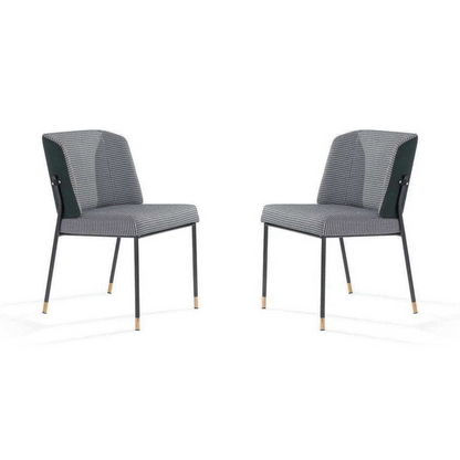 Victor Dining Chair - Houndstooth - Set of 2
