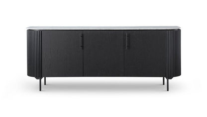 Lantine Marble Buffet - Black Oak