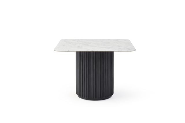 Lantine Marble Side Table - Matt Black