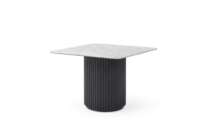 Lantine Marble Side Table - Matt Black