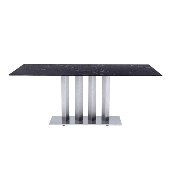 Elegante Dining Table - Crystal Black