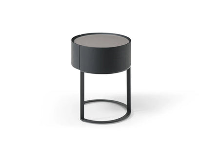 Verge Bedside Table - Black Oak