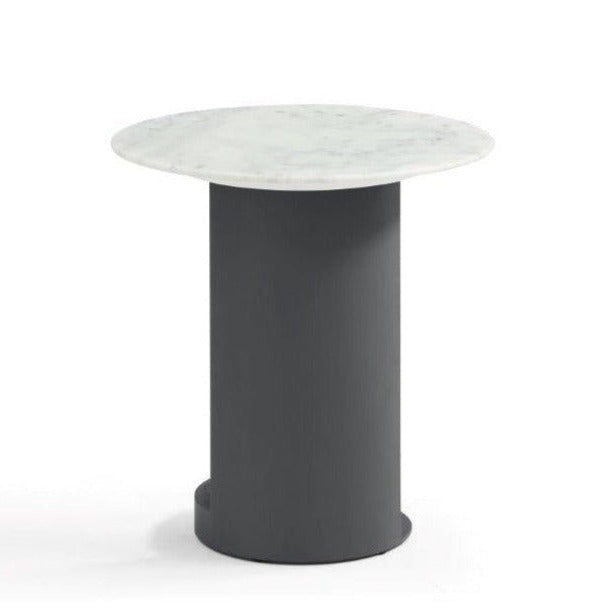 Alban Side Table - Carrara White