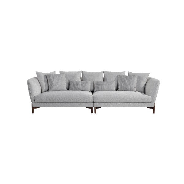 Mimosa 4-Seater Sofa - Light Grey